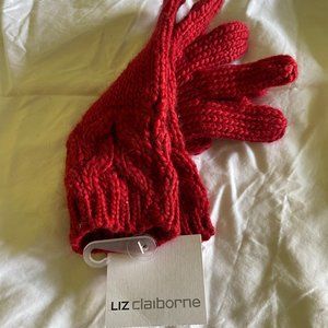 NWT Liz Claiborn Knit Gloves